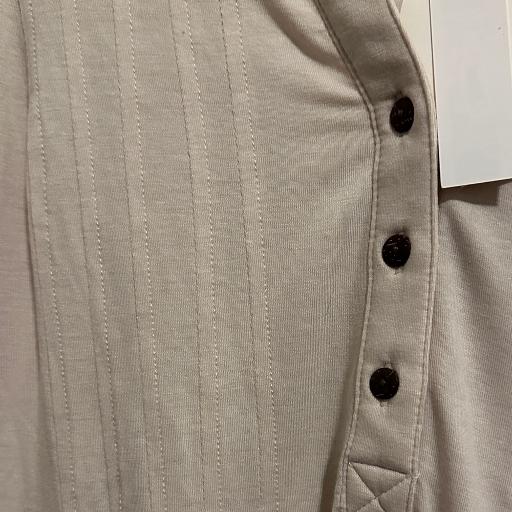 Wonderly Beige Button-Up Tunic - Picture 3 of 6